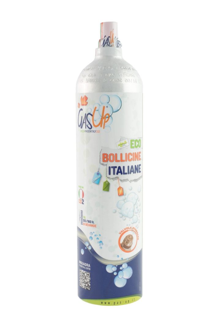 GasUp Italia Kit Gasatore Completo per Acqua Frizzante Eco Bollicine  Italiane
